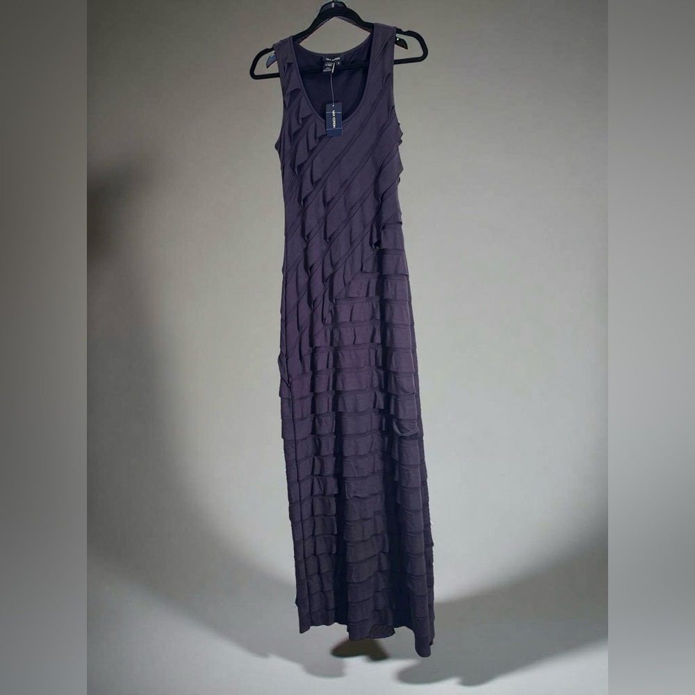 Max Edition Sleeveless Dark Purple Maxi Dress